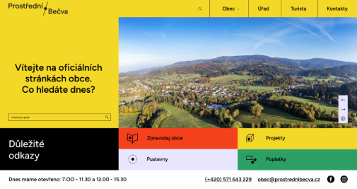 Obec Prostřední Bečva - webové stránky