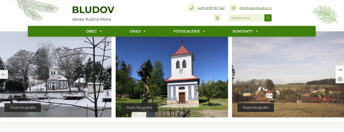 Obec Bludov - webové stránky