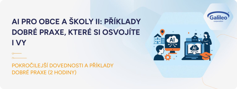 AI pro obce a školy II: příklady dobré praxe, které si osvojíte i vy AI pro obce a školy II: příklady dobré praxe, které si osvojíte i vy